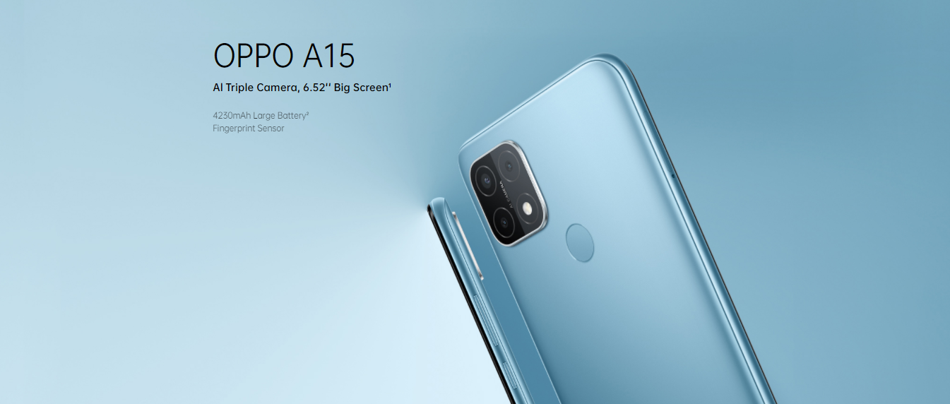 Features of the OPPO A15 (2GB/32GB)